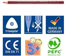 Spalvoti pieštukai STAEDTLER NORIS 12 spalvų