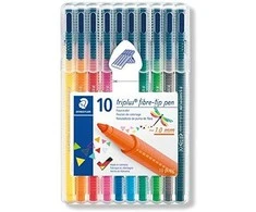 Staedtler TALPYKLĖ Fasermaler trigubos spalvos 10St Box