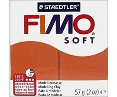 Modelinas FIMO SOFT, 57 g, konjako ruda sp.