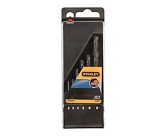 Grąžtas Stanley Wiertła Metalo grąžtai HSS-R DIN338 - 6 vnt. rinkinys, skerspjūviai 2, 3, 4, 5, 6, 8 mm