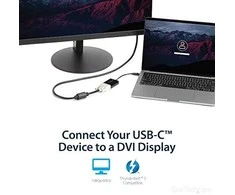 StarTech USB-C į DVI adapteris, juodas