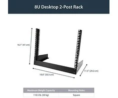StarTech 2-POST DESKTOP RACK - 8U (RK8OD)