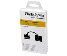AV adapteris StarTech kabelis StarTech DVI - sub 0.25m Juodas (DVI2VGAE)
