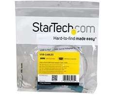 USB kabelis StarTech USB-A - DB-9 0, 4 m permatomas (ICUSB232V2)