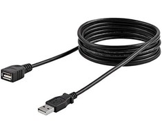 StarTech.com USBEXTAA6BK USB kabelis 1,83 m USB A Juoda