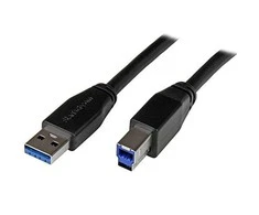 USB kabelis StarTech USB-A - USB-B 5 m Juodas (USB3SAB5M)