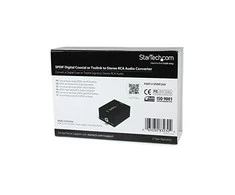 AV adapteris StarTech Toslink - RCA (Cinch) juodas (SPDIF2AA)