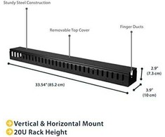 „StarTech“ vertikalus kabelio kanalas 91 cm (CMVER20UF)