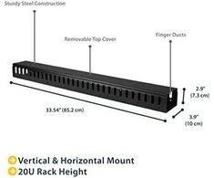 „StarTech“ vertikalus kabelio kanalas 91 cm (CMVER20UF)