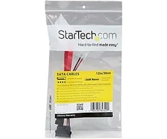 StarTech SATA - SATA Slimline + Molex, 0.3m, Raudona (SLSATAF12)