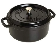 STAUB kepimo indas Round Cocotte, 24 cm, Juodas