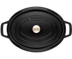 Staub - Cocotte - Juoda - 23 cm