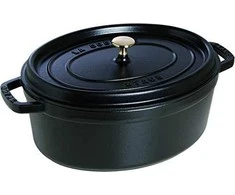 STAUB kepimo indas Oval Cocotte, 33 cm, Juodas