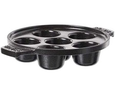 STAUB Keptuvė do ślimaków 24 cm, juoda