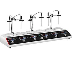 Steinberg Systems Laboratorinė magnetinė maišyklė 99°C laikmatis 6 stotelės + maišyklės