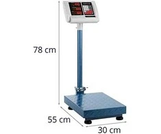 Virtuvinės svarstyklės Steinberg Systems Sandėlio platforminės svarstyklės skaičiuojamos sulankstomos 30x40cm maitinimo šaltinis + baterija 100kg / 10g