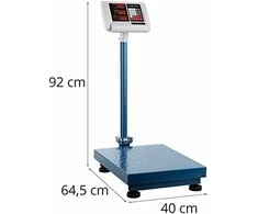 Virtuvinės svarstyklės Steinberg Systems Sandėlio platforminės svarstyklės skaičiuojamos sulankstomos 40x50cm maitinimo šaltinis + baterija 150kg / 50g