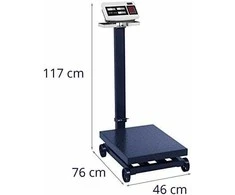 Virtuvinės svarstyklės Steinberg Systems Sandėlio platforminės svarstyklės su ratukais SBS-PF-600/100 LCD iki 600kg