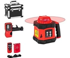 Steinberg Systems Rotacinio lazerio konstrukcijos lazerio nivelyras raudonas ±3 mm diapazonas 300m