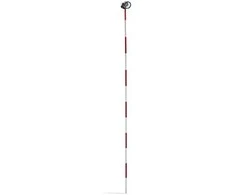 Steinberg Systems Mini prizminis geodezinis tolimačio veidrodis su stulpo sidabro danga sk. 3,5 cm 1,26 m