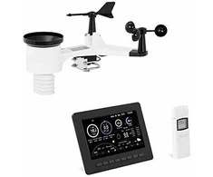 Steinberg Systems Belaidė saulės meteorologinė stotis 7in1 LCD WiFi 100m