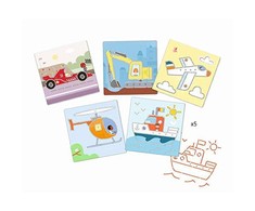 Djeco piešimo trafaretai - Transportas