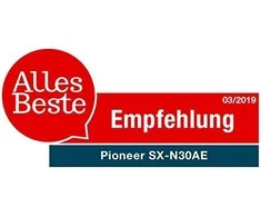 Pioneer SX-N30AE 2.0 channels stereo Sidabrinis