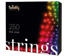 Kalėdinė išmanioji lempučių girlianda Twinkly Strings 250 LED RGB, daugiaspalvės