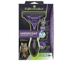 FURminator šukos ilgaplaukėms vidutinių/didelių veislių katėms, sveriančioms nuo 4,5 kg.