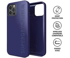 SUPERDRY SNAP DĖKLAS KOMOSTUOJAMAS IPHONE 12/12 PRO NAVY Mėlynas