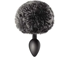 Sweet Caress Juodas POMPOM ANAL PLUG