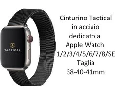 Tactical 333 Loop Magnetic Stainless Steel apyrankė skirta Apple Watch 1/2/3/4/5/6/7/8/9/SE 38/40/41mm juodos spalvos