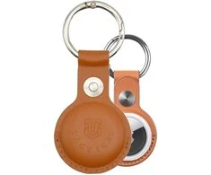 Tactical AirTag Beam Leather rudos spalvos