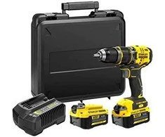 Smūginis suktuvas-gręžtuvas Stanley SFMCD721M2K-QW; 18 V; 2x4,0 Ah akum.