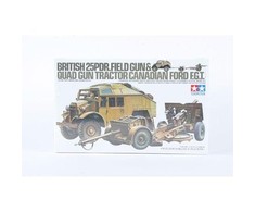 Tamiya – britų 25pdr.field pistoletas ir keturių ginklų traktorius Kanados Ford F.G.T., 1/35, 35044