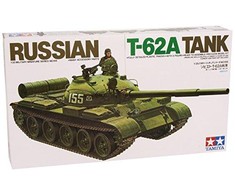 Tamiya T-62A retro tankas 1/35 plastikinis modelis (35108)