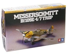 Tamiya Messerschmitt Bf 109E-4/7 Trop 1/72 plastikinis lėktuvo modelis 60755