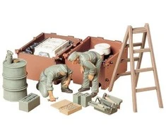 Tamiya Vokiečių tanko variklio priežiūros įgulos figūrėlės 1/35 (35180)