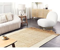 Beliani Rug iš džiuto 160 x 230 cm smėlio spalvos DEDEMLI Lumarko!