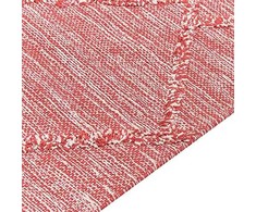 Beliani Lumarko medvilnės kilimas 80 x 150 cm raudona NIGDE!