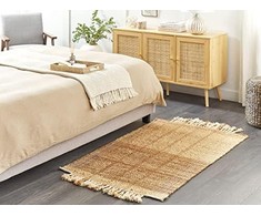 Beliani Džiuto kilimas 80 x 150 cm smėlio spalvos KARKIN Lumarko!