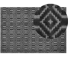 Beliani Kvapus kilimas 140 x 200 cm pilkas ADATEPE