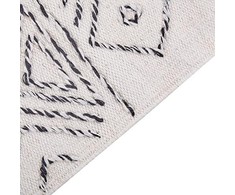 Beliani Kilimas ALKENT, baltas, 140 × 200 cm, vilna