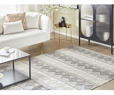 Beliani Lumarko kilimas Wool 200 X 200 Cm Beigepilka Bozov!