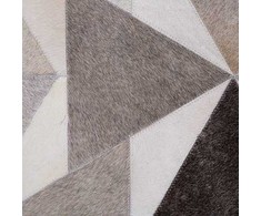 Beliani Kilimas ALAKA pilkas 140 x 200 cm natūrali oda