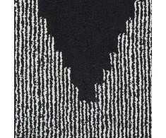 Beliani Kilimas BATHINDA juodas/baltas 160 x 230 cm medvilninis
