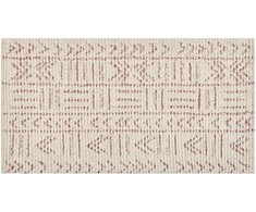 Beliani Lumarko medvilnės kilimas 80 x 150 cm rausvos spalvos EDIRNE!