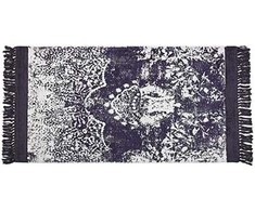 Beliani Lumarko Vicous kilimas 80 x 150 cm violetinė su balta AkarSU!