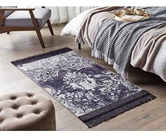 Beliani Lumarko Vicous kilimas 80 x 150 cm violetinė su balta AkarSU!
