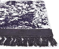Beliani Lumarko Vicous kilimas 80 x 150 cm violetinė su balta AkarSU!